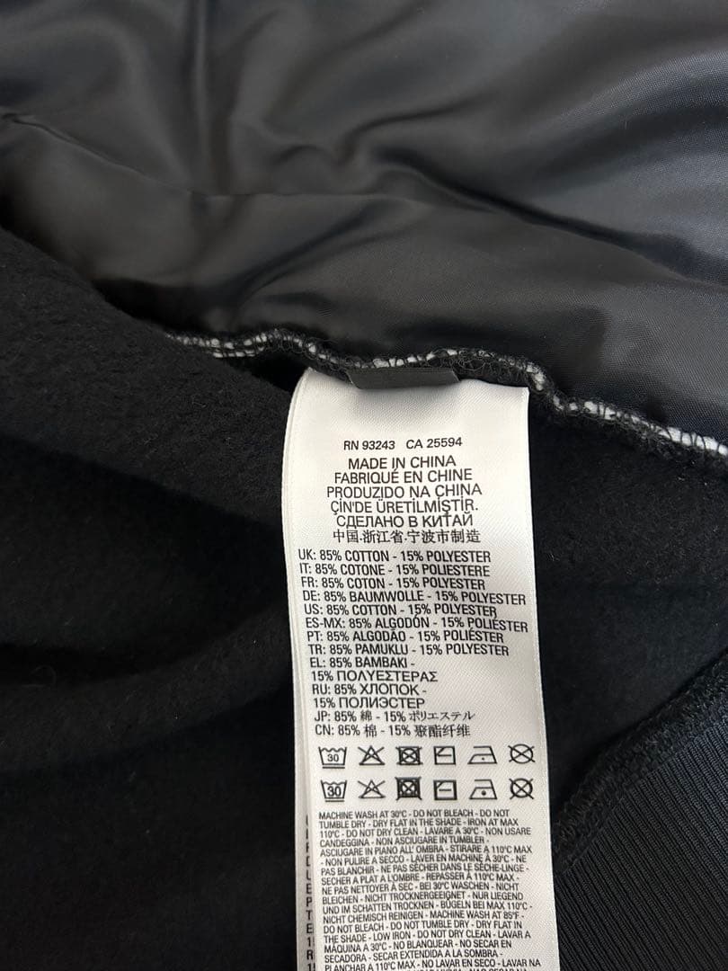 DIESEL フード付きキルティングジャケット