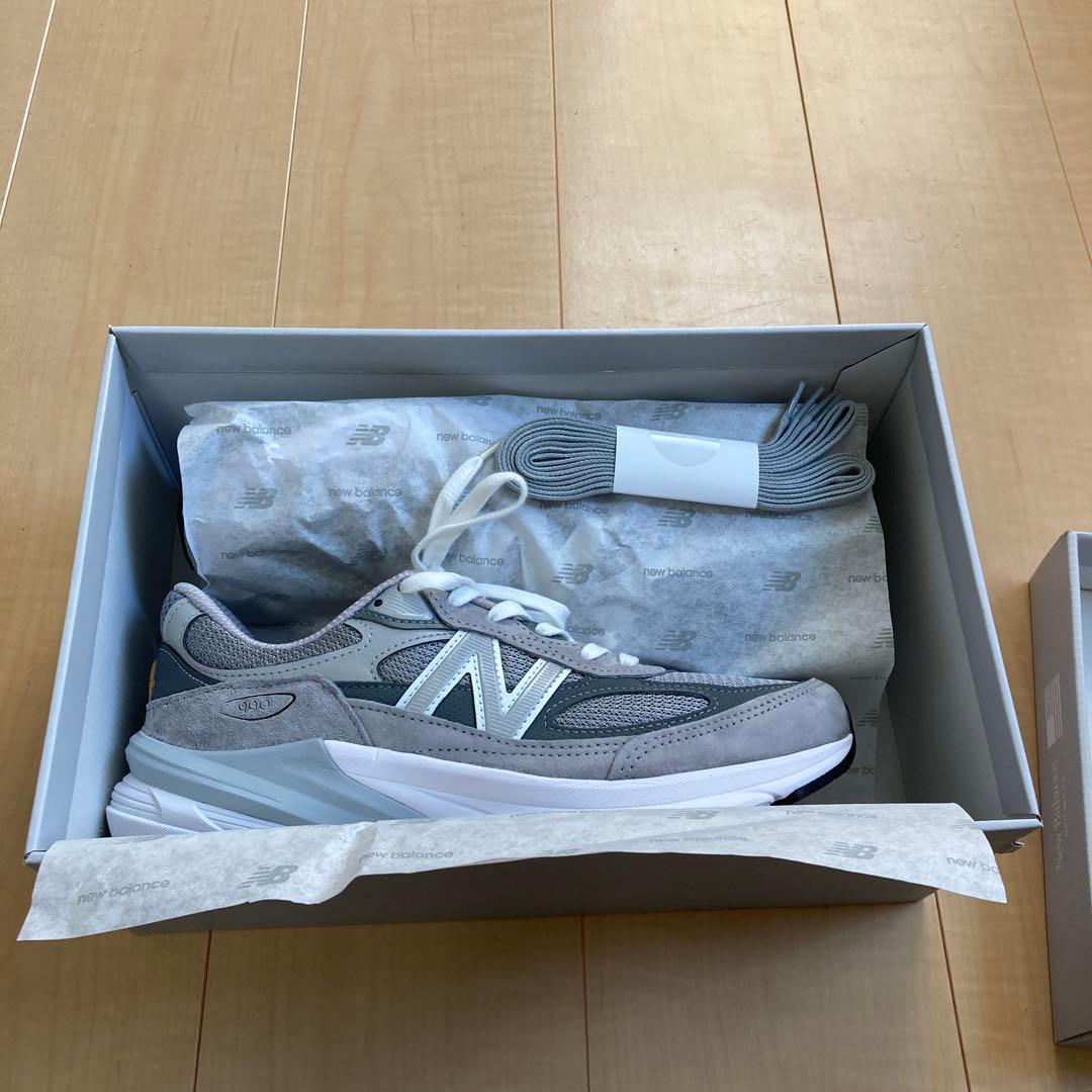 【直営店購入】New Balance 990V6 D 25.5cm グレー