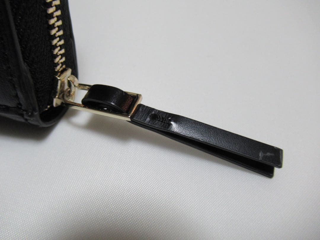 ポールスミス 新品！シティエンボスファスナー牛革×床革名刺入れ カードケース 黒