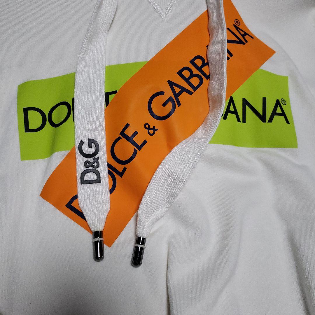 3回試着 ドルチェ&ガッバーナ パーカー ホワイト サイズ48 L