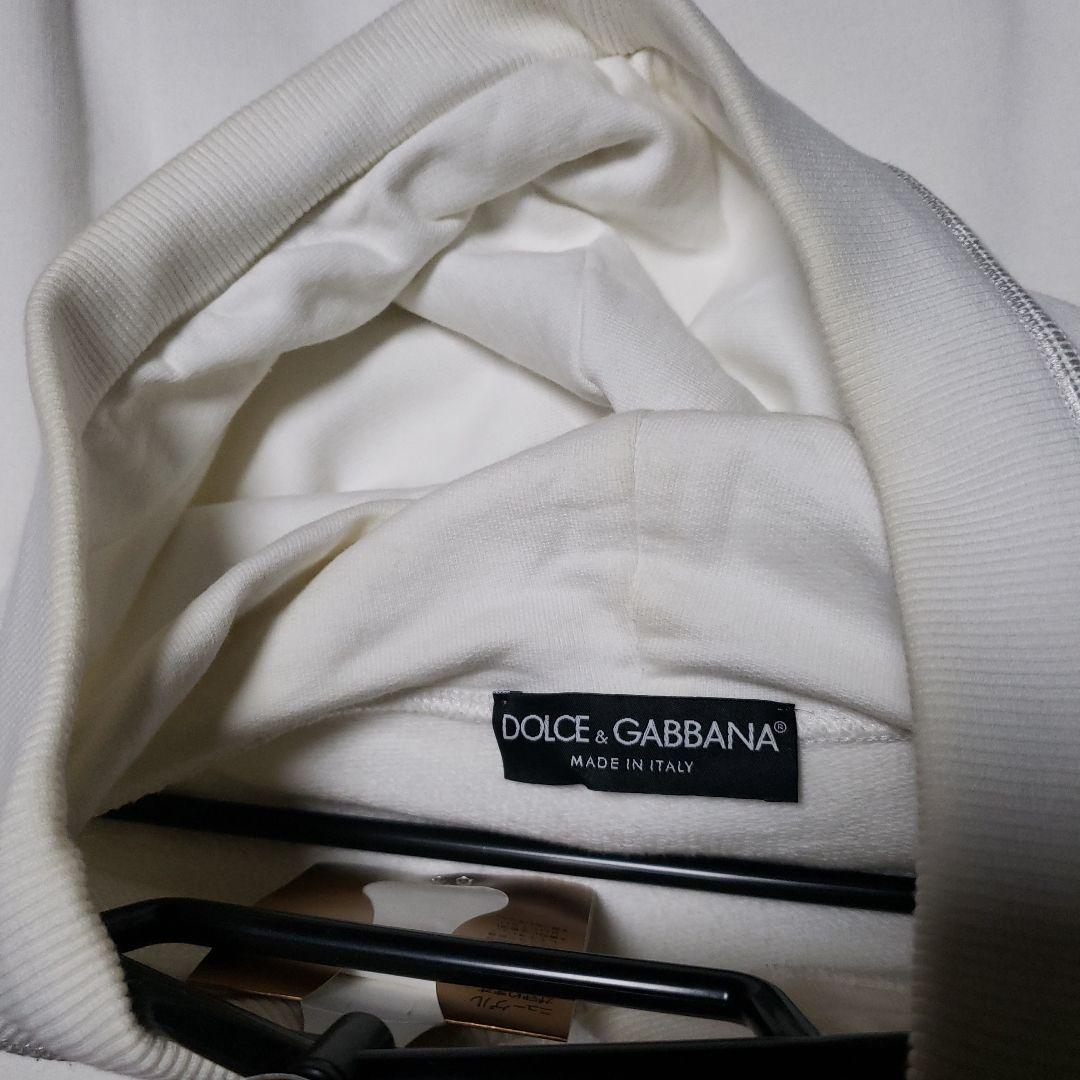 3回試着 ドルチェ&ガッバーナ パーカー ホワイト サイズ48 L