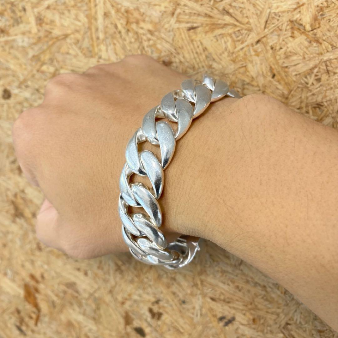 シルバーブレスレット シルバーチェーン 3本セット