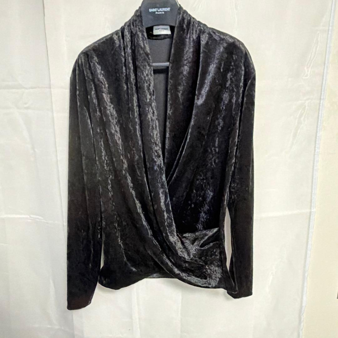 SAINT LAURENT ラップオーバートップ　Sサイズ
