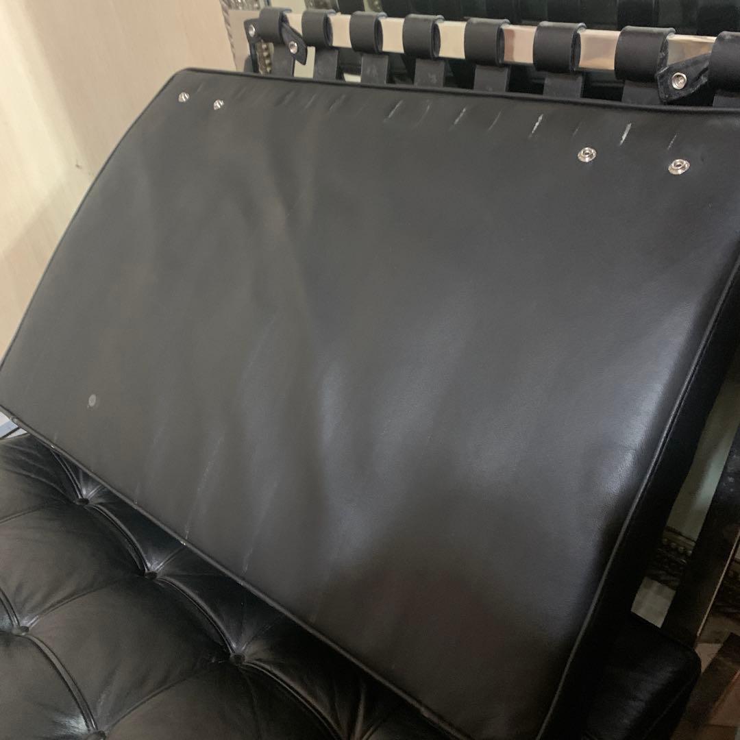 【高級】バルセロナチェアー 本革 ヴィンテージ ミッドセンチュリー モダン