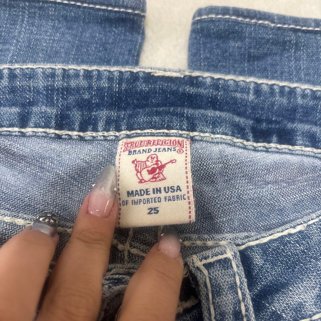 Truereligion フレア ローライズ スワロフスキーy2k 海外ガール