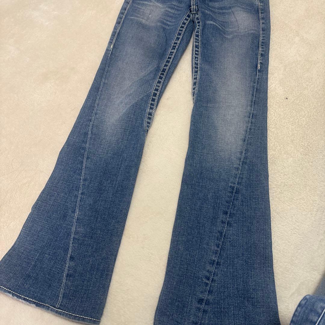 Truereligion フレア ローライズ スワロフスキーy2k 海外ガール