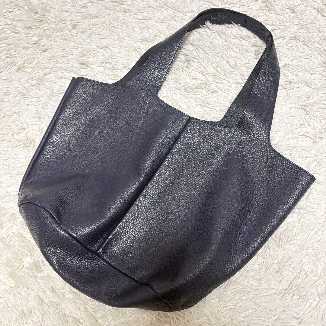 極美品　JIL SANDER ジルサンダー　トートバッグ　ユニセックス　ネイビー