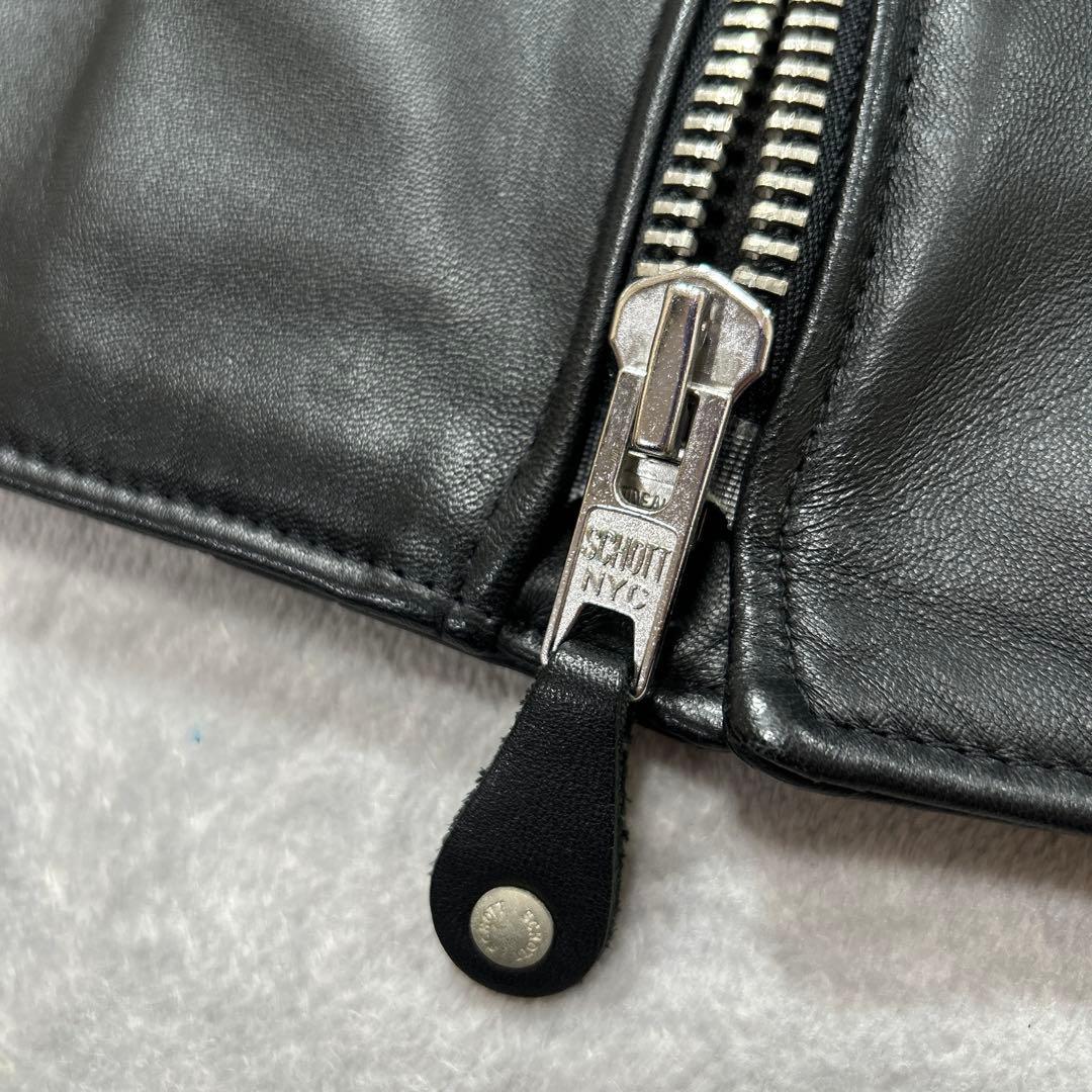 【羊革XL】未使用級 上野商会 SCHOTT ショット ダブルスレザージャケット