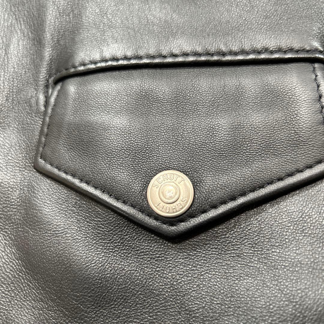 【羊革XL】未使用級 上野商会 SCHOTT ショット ダブルスレザージャケット