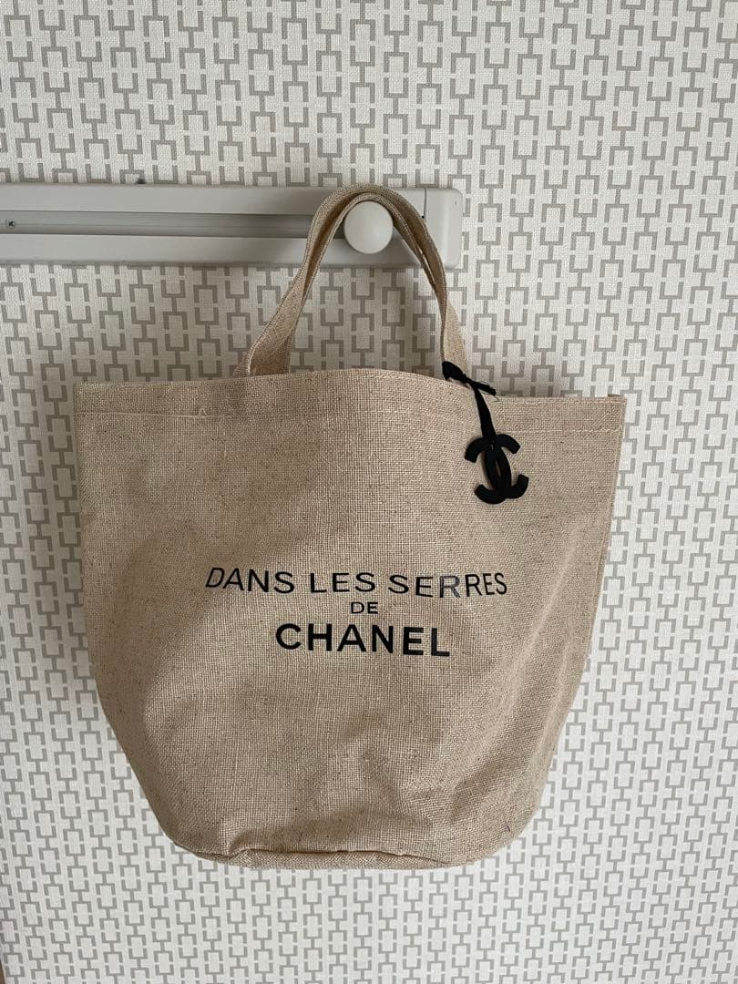 CHANEL リネン トートバッグ ベージュ