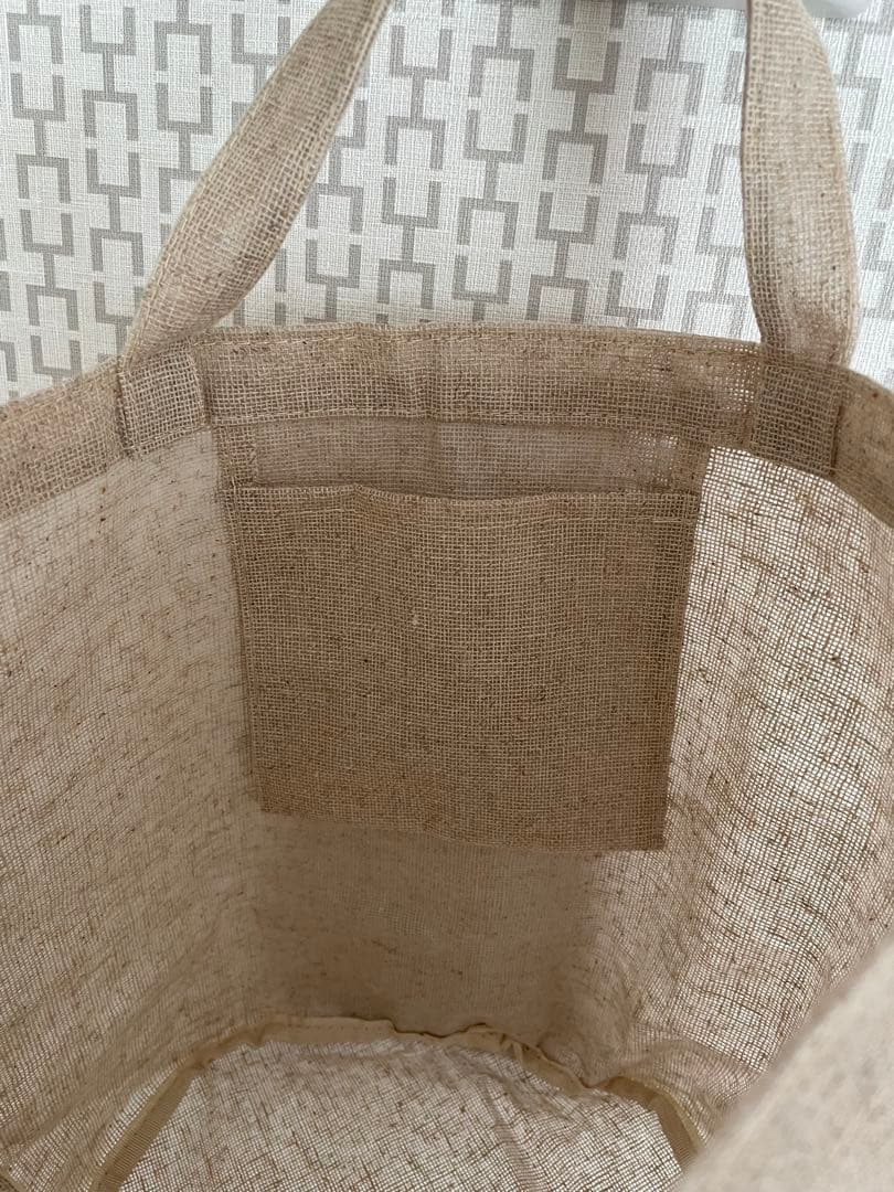 CHANEL リネン トートバッグ ベージュ