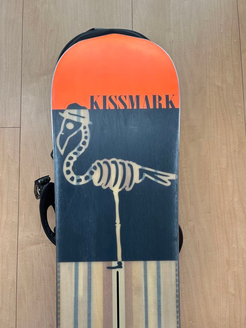 【美品】kissmark スノーボード 板 151cm ビンディング・カバー付