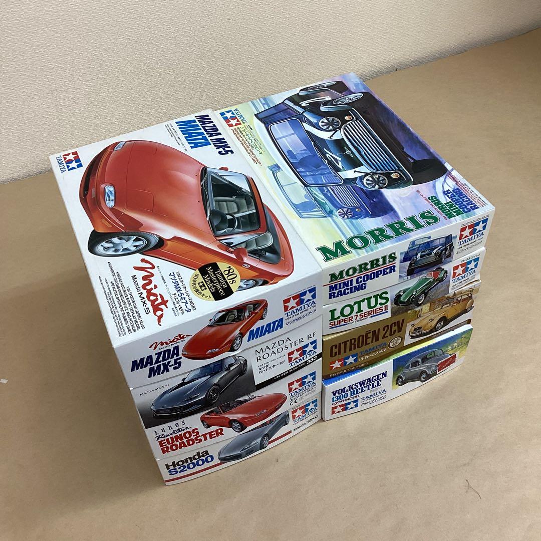 タミヤ 1/24スケール プラモ8点セット モーリス・ミニクーパーなど 未組立品
