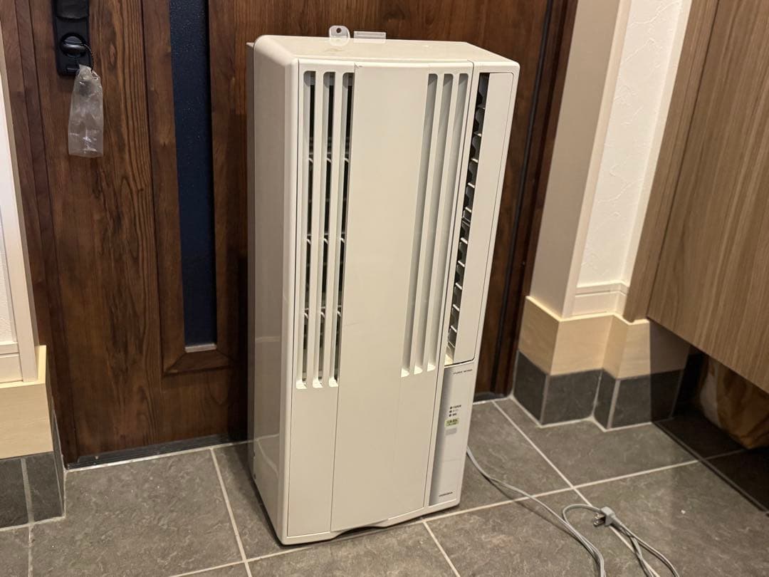 【2019年製】コロナ/CW-1619窓用エアコン 取付枠・リモコン付