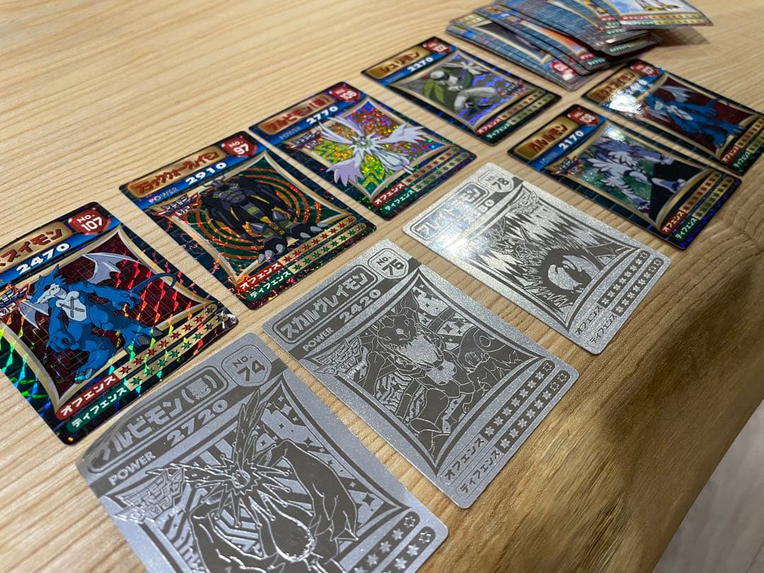 デジモン　シール　ホログラムトレーディングカードセット