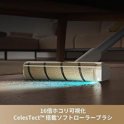 掃除機 コードレス クリーナー120AW強力吸引 LEDソフトローラー 軽量