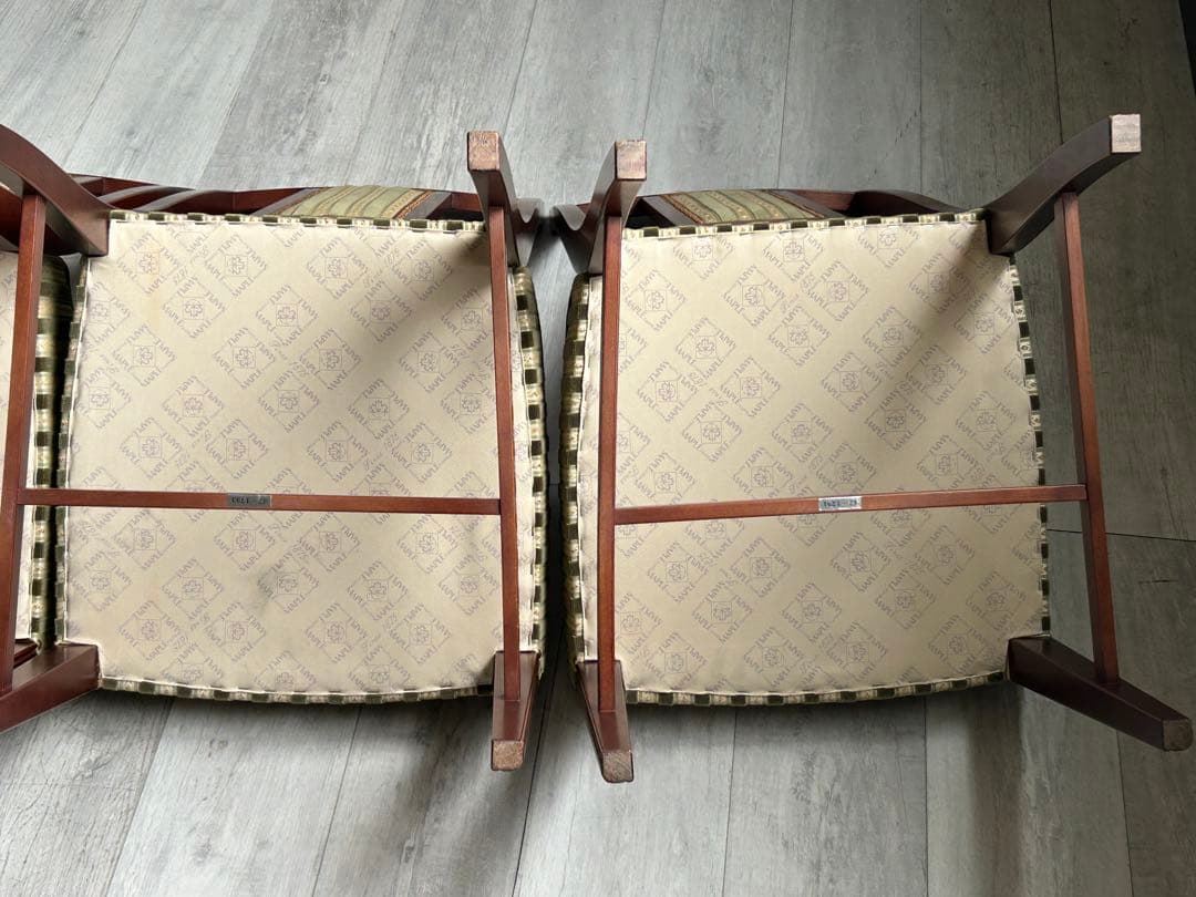 クラシック　ヨーロピアン　ヨーロッパ　クラシカル　鋲打　チェア　4脚セット Gn