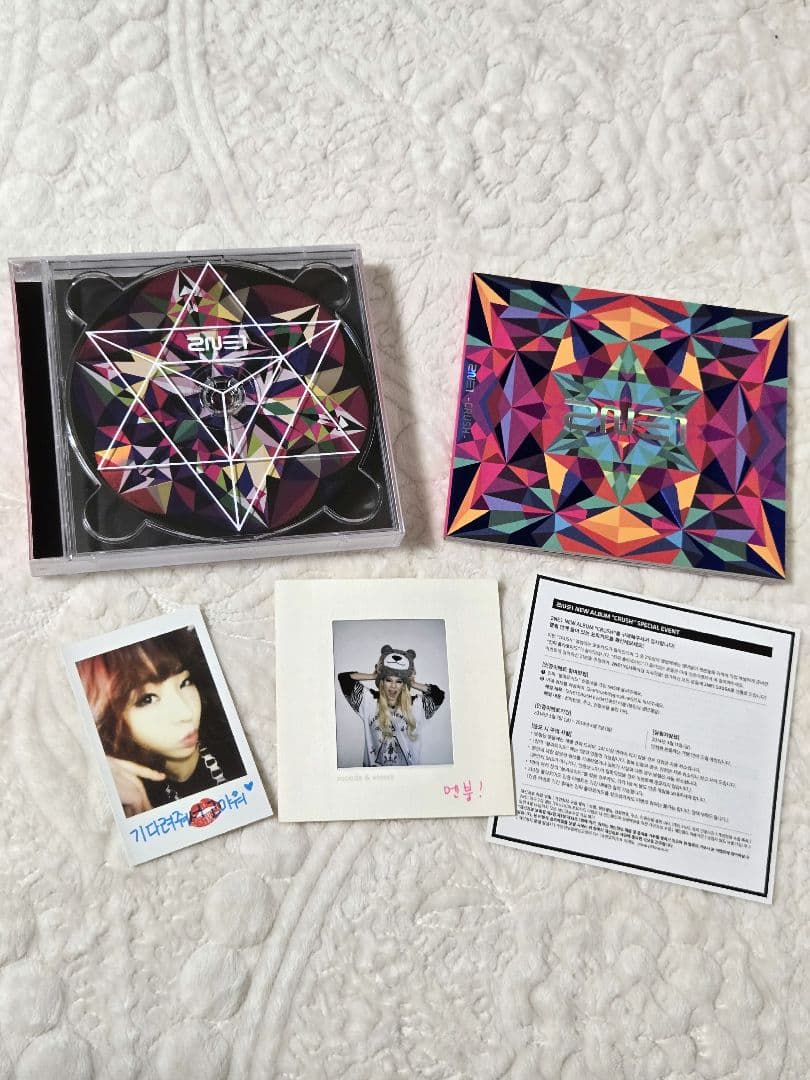 ​【世界に1枚】2NE1 CL 直筆メッセージ入り 生ポラロイド ＆ CRUSH