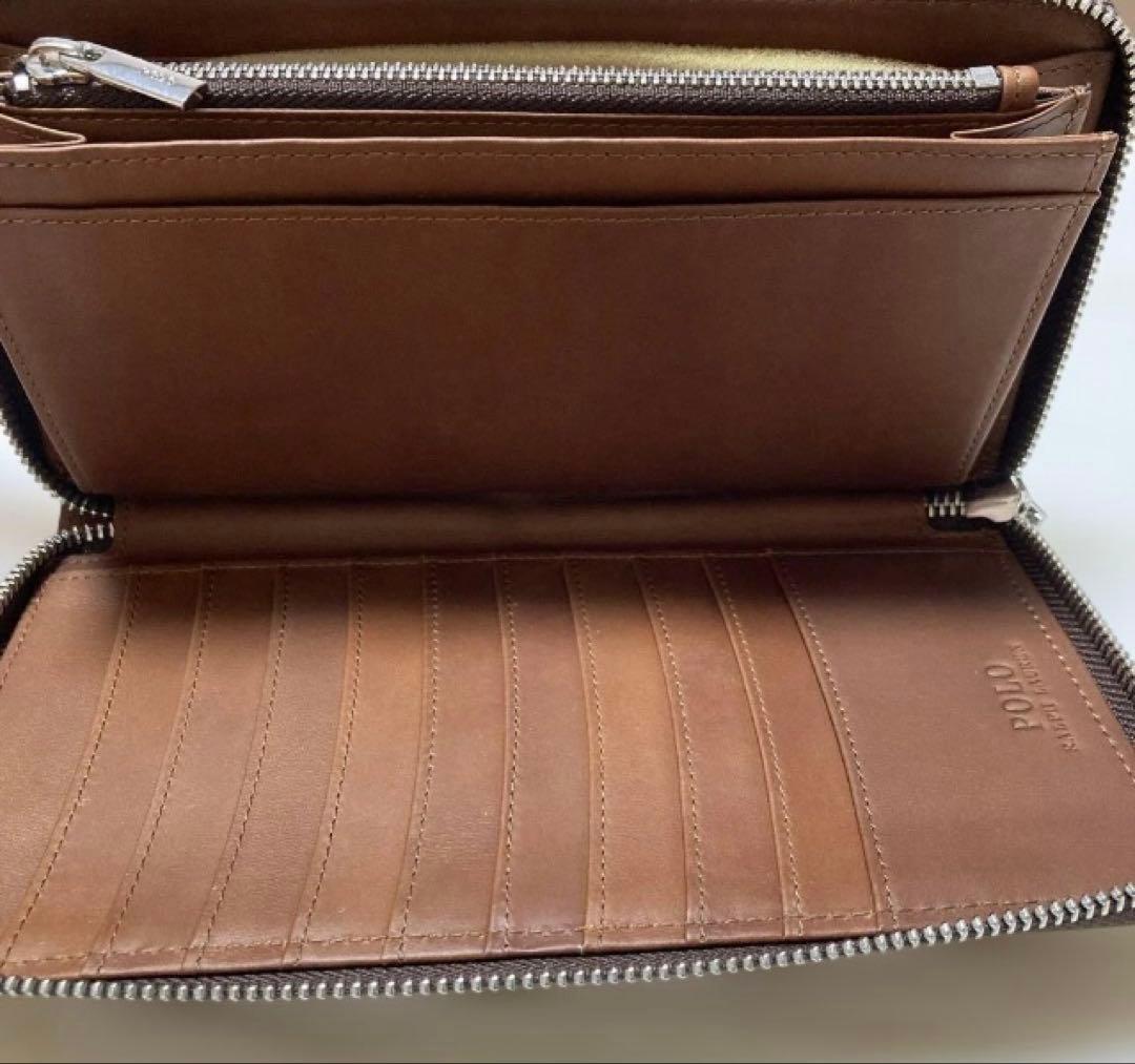 新品POLO RALPH LAUREN 大きい長財布通帳入にもポロラルフローレン