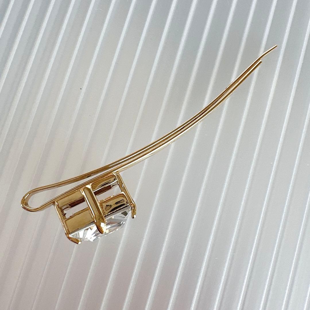 MIUMIU ミュウミュウ　クリスタル　ヘアピン　髪留め　アクセサリー　正規品