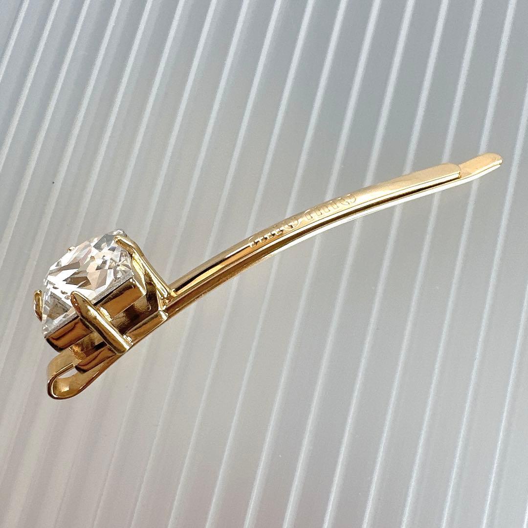 MIUMIU ミュウミュウ　クリスタル　ヘアピン　髪留め　アクセサリー　正規品