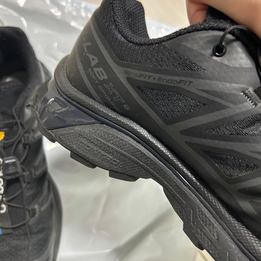 S*a様 Salomon ブラック スニーカー 27.5センチ