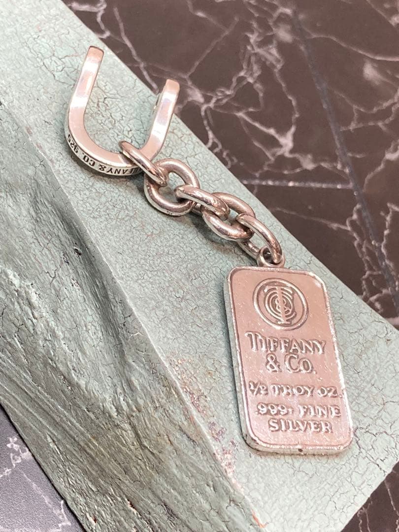 [Tc6] TIFFANY&CO. / 999インゴット シャックル キーリング