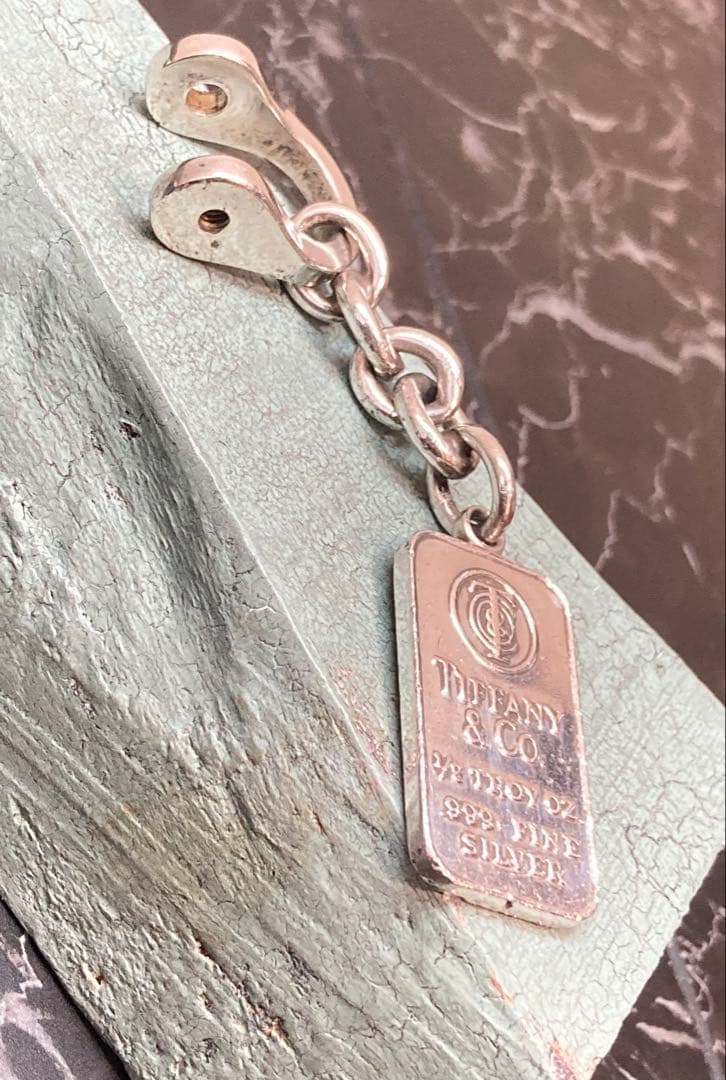 [Tc6] TIFFANY&CO. / 999インゴット シャックル キーリング