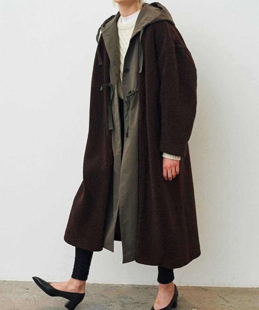 CLANE ミリタリーレイヤーボアコート　クラネ