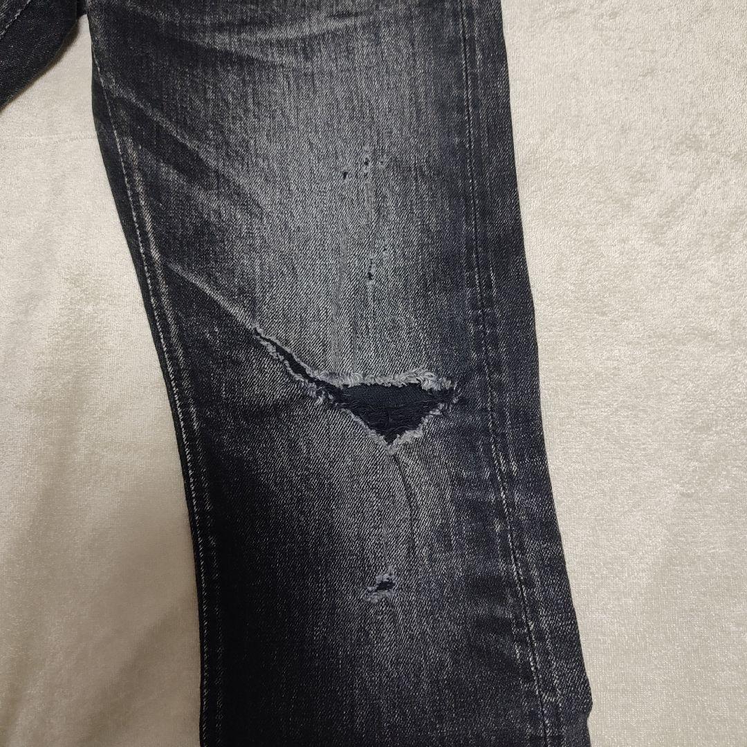 美品YANUK×BerBerJin デニムパンツブラックW28ヴィンテージ藤原裕