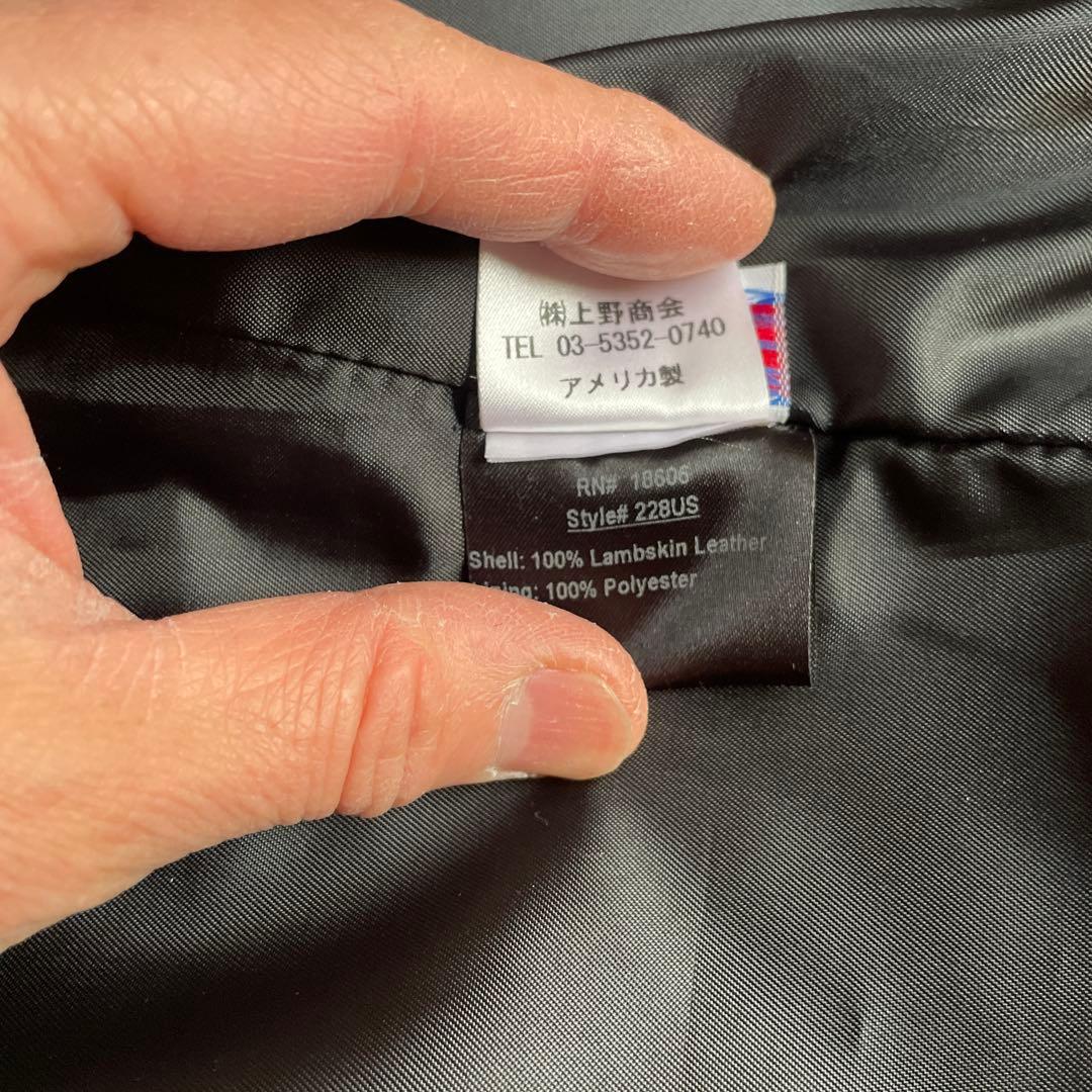 コタくん専用Schott バーガンディ ダブルライダースジャケット 38