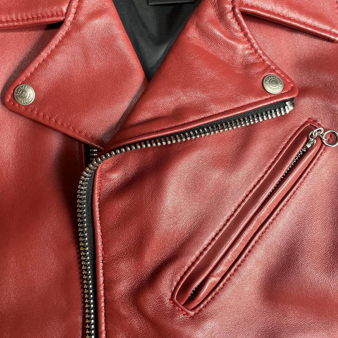 コタくん専用Schott バーガンディ ダブルライダースジャケット 38