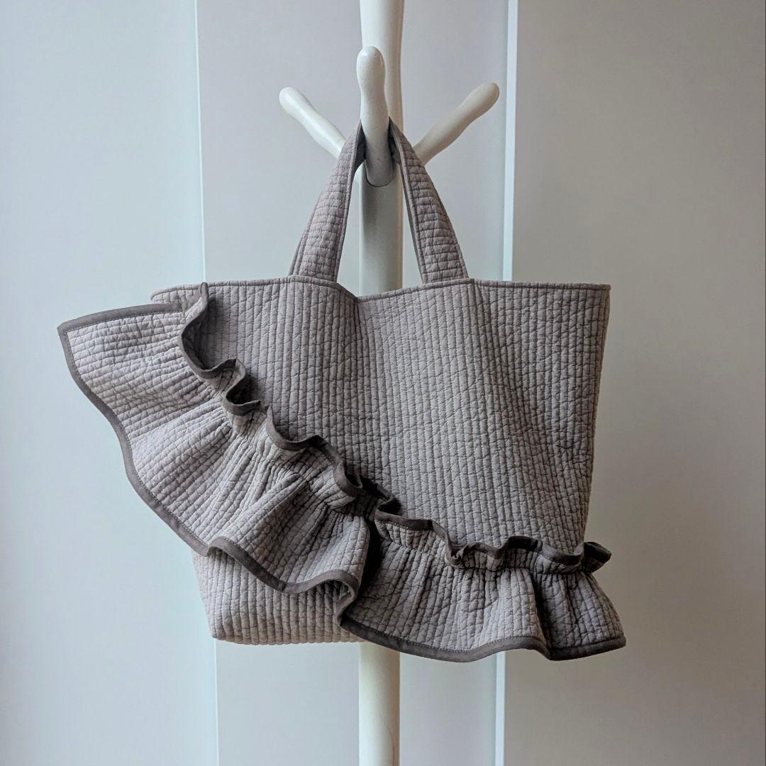 さき ヌビバッグ フリル ヌビトートバッグ マザーズバッグ A4