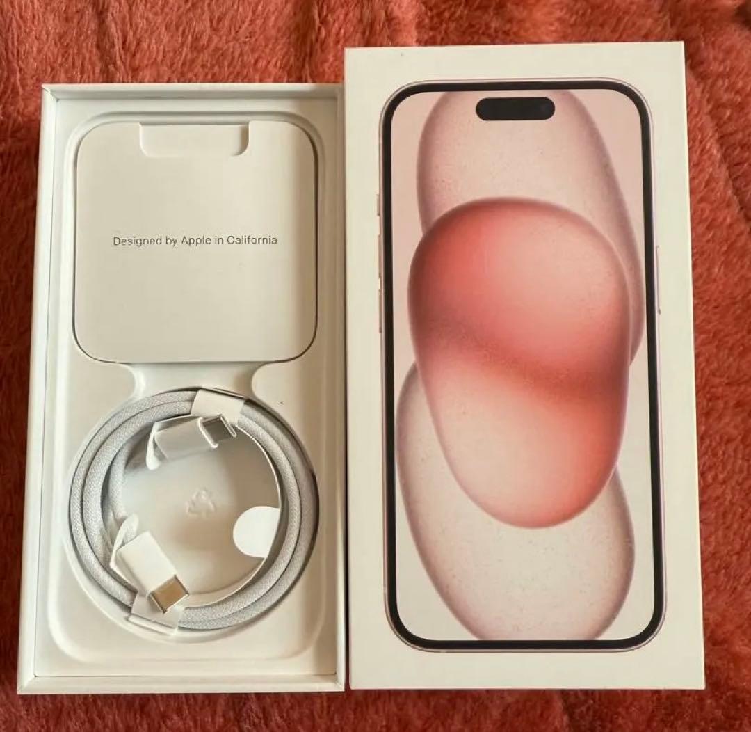 中古美品　iphone15 256gb simフリー ピンク