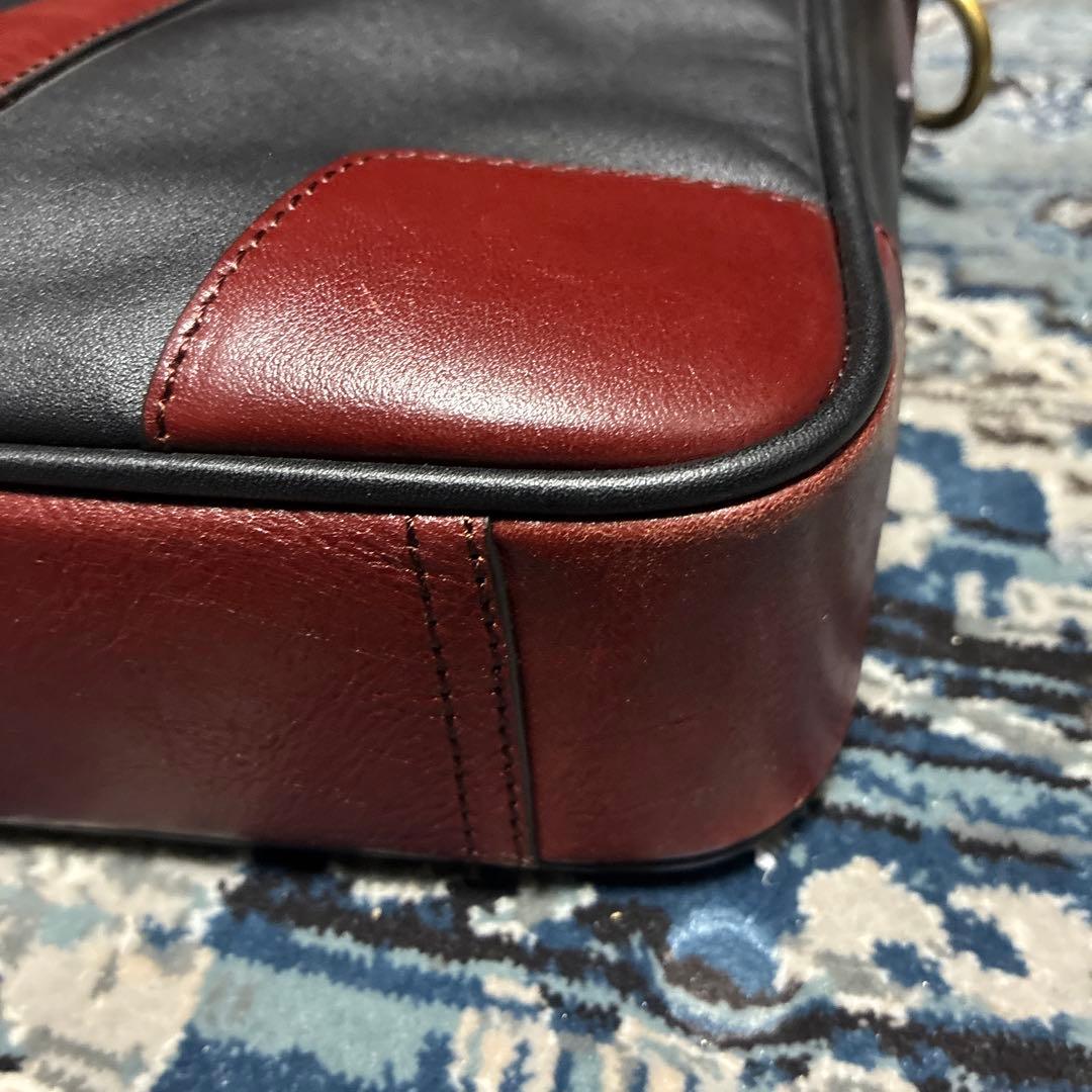 COACH ビジネスバッグ 黒と茶色