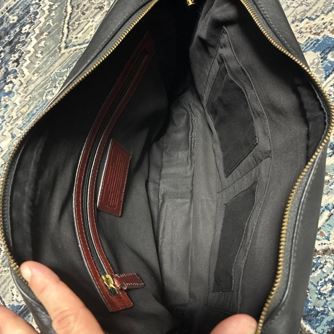 COACH ビジネスバッグ 黒と茶色