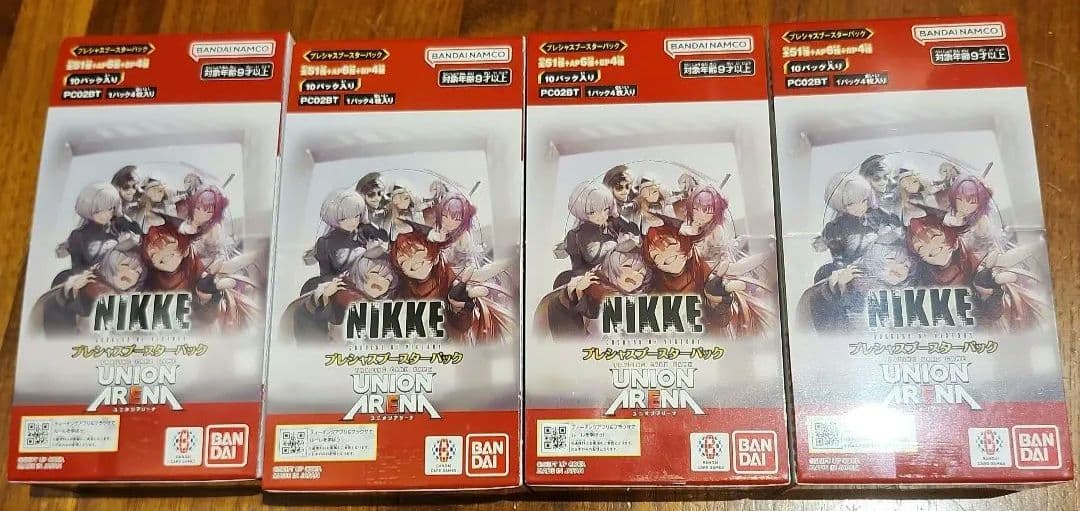 UNION ARENAプレシャスブースターパック：NIKKE 4BOXテープ付き