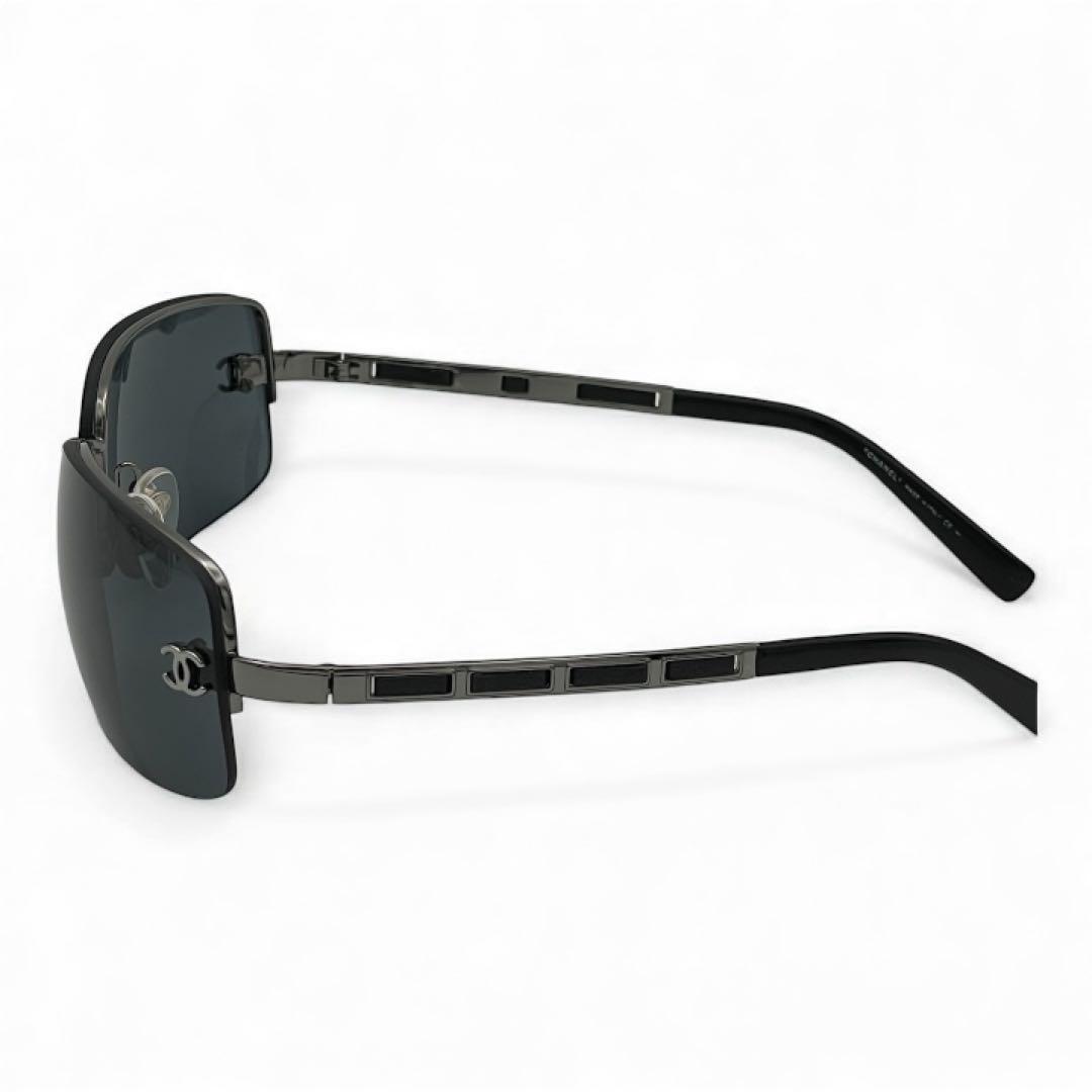 【美品】CHANEL シャネル サングラス リムレス ココマーク ブラック