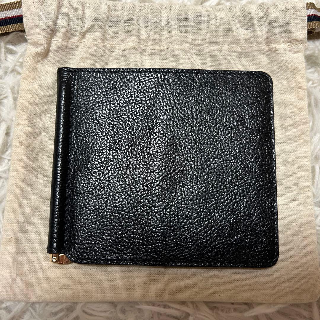 ⭐️未使用級⭐️イルビゾンテ マネークリップ ロゴ型押し ブラック カードケース