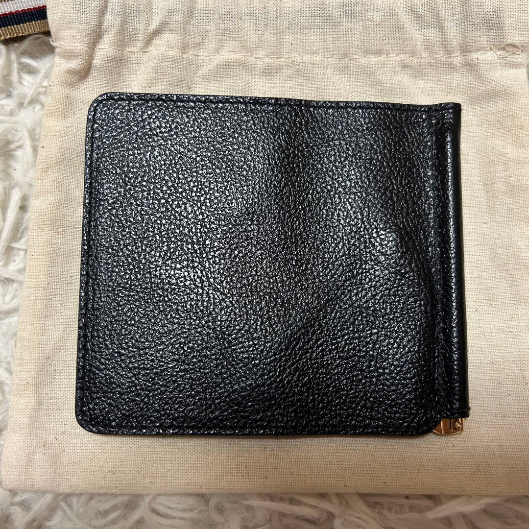 ⭐️未使用級⭐️イルビゾンテ マネークリップ ロゴ型押し ブラック カードケース