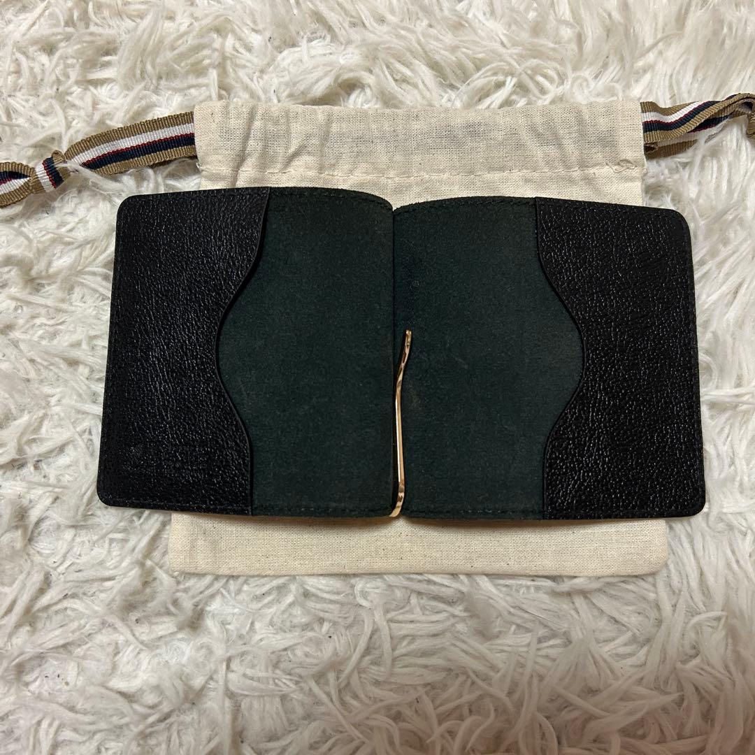 ⭐️未使用級⭐️イルビゾンテ マネークリップ ロゴ型押し ブラック カードケース