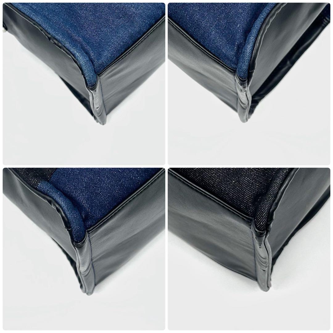 DIESEL ハンドバッグ ボストン 2way デニム シルバー金具 男女兼用