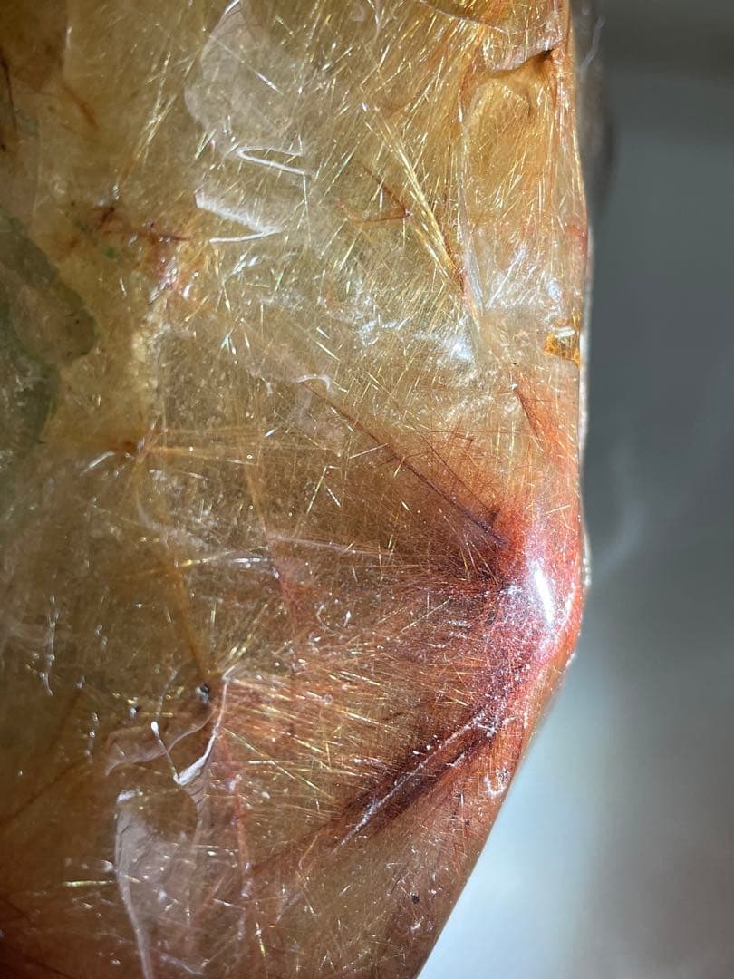 lnashin　特大　希少　1804g 針びっちり　ルチルクォーツ　磨き