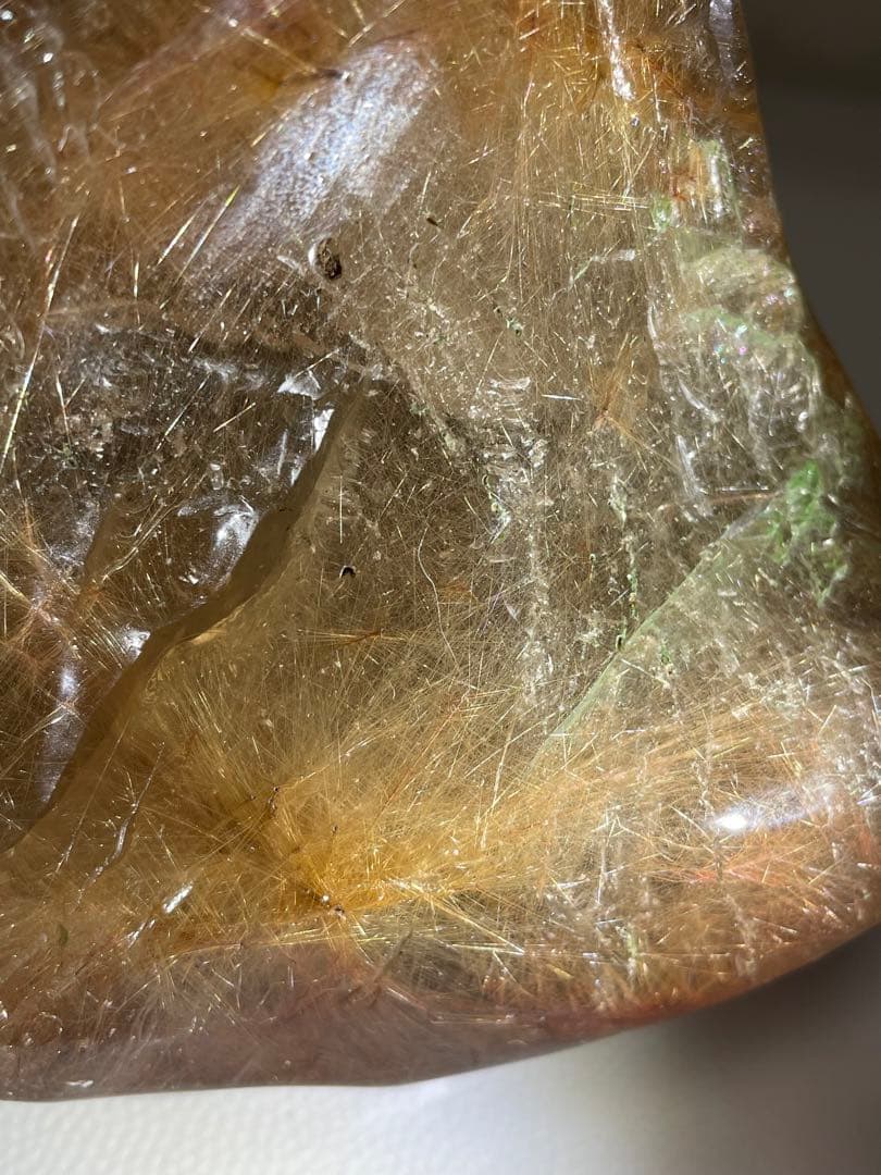 lnashin　特大　希少　1804g 針びっちり　ルチルクォーツ　磨き