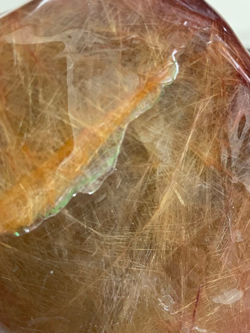 lnashin　特大　希少　1804g 針びっちり　ルチルクォーツ　磨き