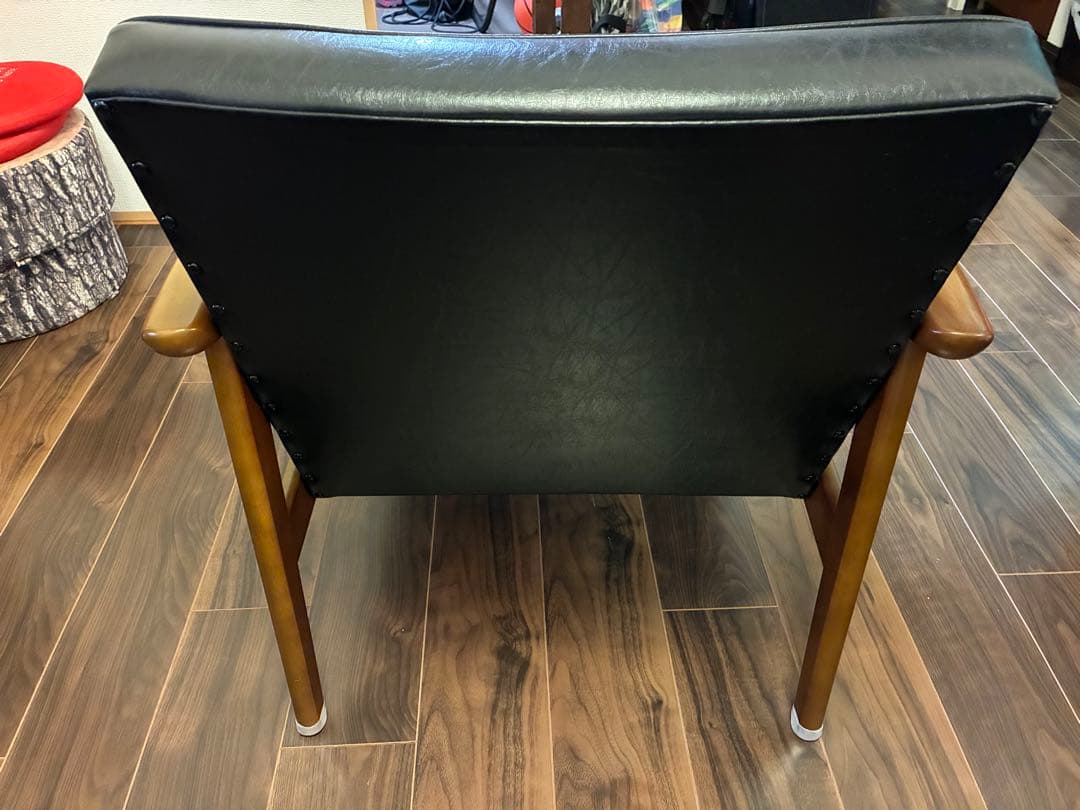 カリモク60 Kチェア1シーター　ブラック　美品