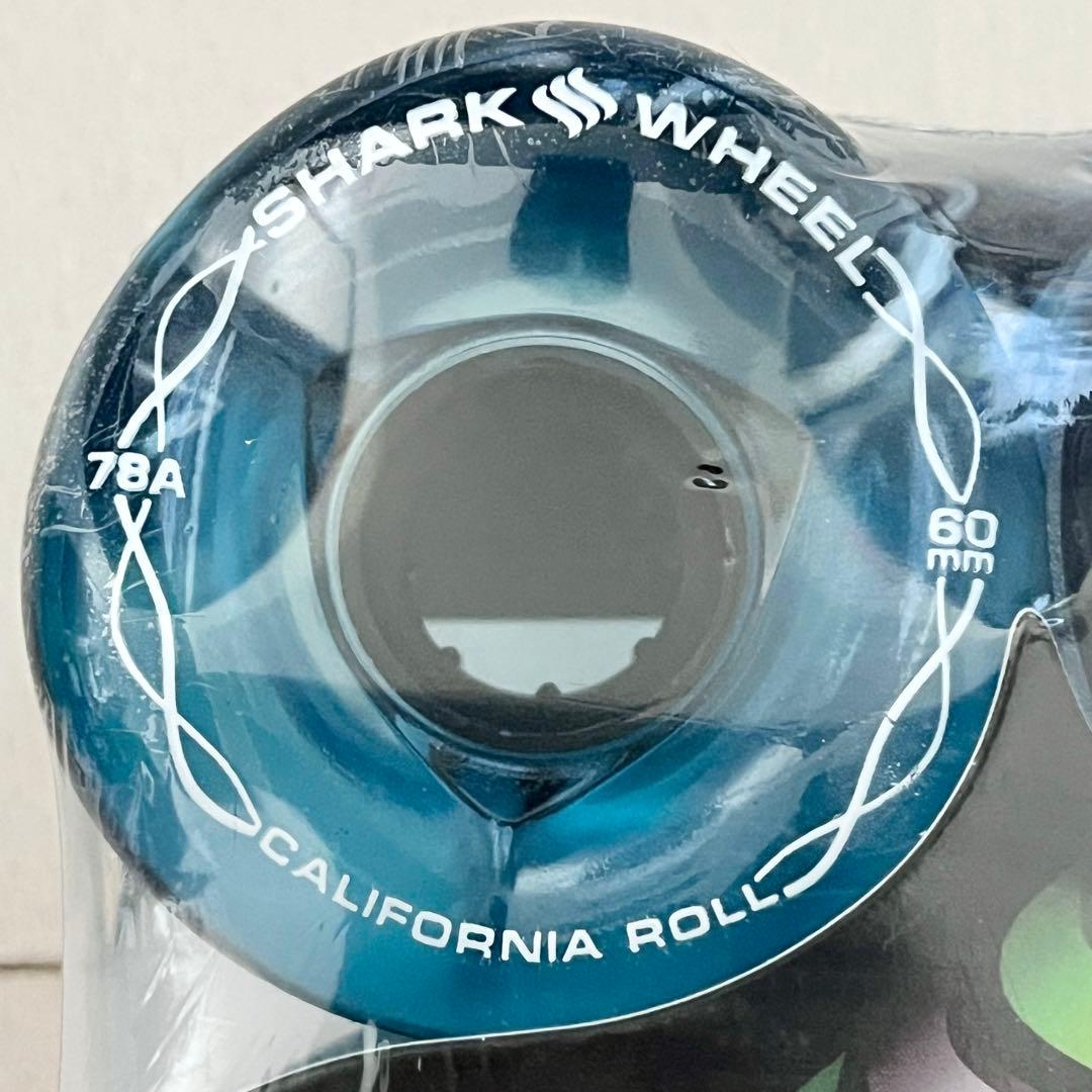 15☆新品 未開封☆ シャークウィール 60mm 78a クリアブルー
