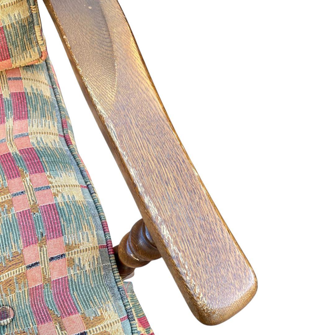 飛騨産業 キツツキ アンティーク シングルソファ　チェア　穂高　①