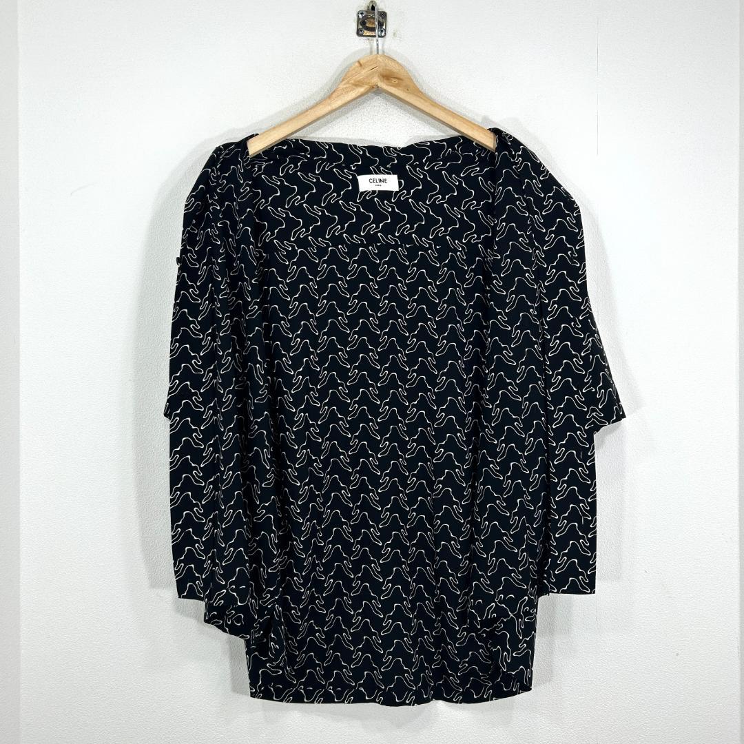 トップス 22SS CELINE by Hedi Slimane Ghost Print