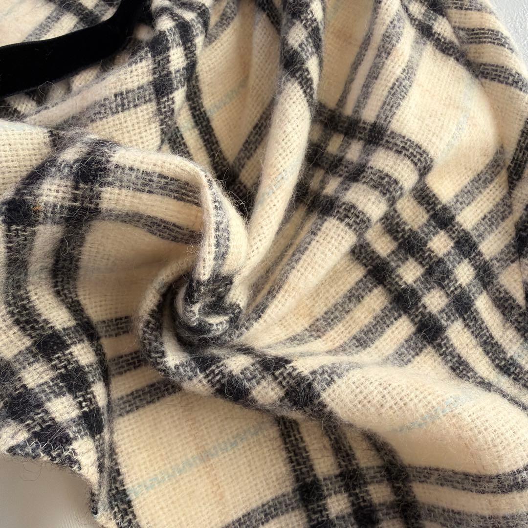BURBERRY BLUE LABEL チェック ベロア リボン ワンピース